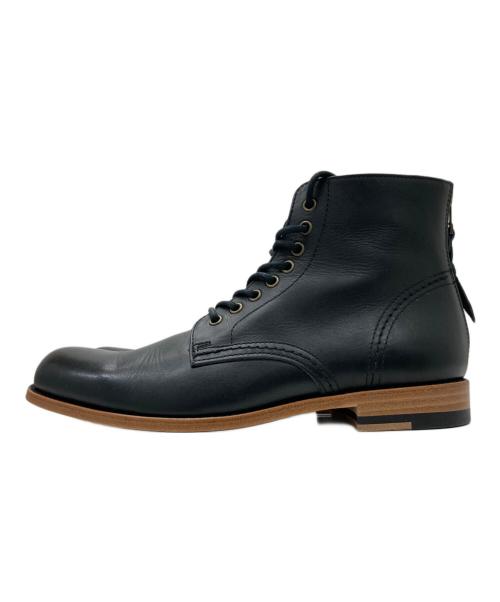 PADRONE（パドローネ）PADRONE (パドローネ) バックジップレースアップブーツ ブラック サイズ:40の古着・服飾アイテム