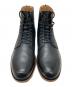 PADRONE (パドローネ) バックジップレースアップブーツ ブラック サイズ:40：15000円