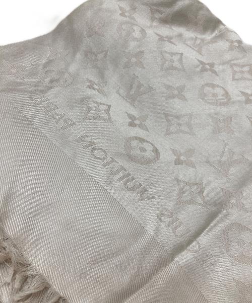 LOUIS VUITTON（ルイ ヴィトン）LOUIS VUITTON (ルイ ヴィトン) モノグラム大判ストール ベージュの古着・服飾アイテム