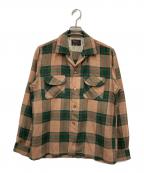 milliken acrallamaミリケン）の古着「チェックシャツ」｜ブラウン×グリーン