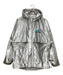 adidas（アディダス）の古着「エキップメント メタリック ウインドブレーカー」｜シルバー