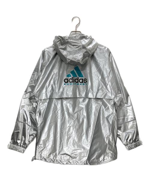adidas（アディダス）adidas (アディダス) エキップメント メタリック ウインドブレーカー シルバー サイズ:Mの古着・服飾アイテム