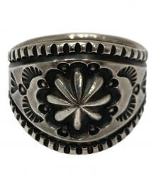 Navajo（ナバホ）の古着「スタンプワークシルバーリング」｜シルバー