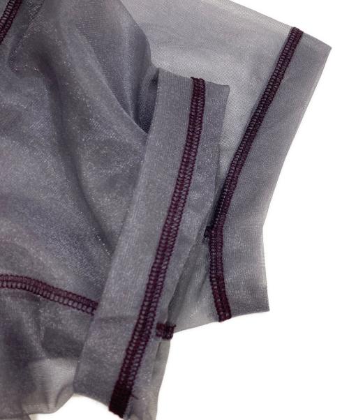 rhodo lirion（ロドリリオン）Rhodo LirioN (ロドリリオン) Crew Neck Shirt - Sheer Tricot クリアパープル サイズ:1の古着・服飾アイテム