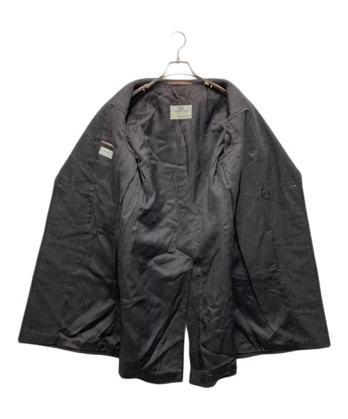 Aquascutum（アクアスキュータム）Aquascutum (アクアスキュータム) ダブルブレストコート グレー サイズ:不明（実寸参照）の古着・服飾アイテム