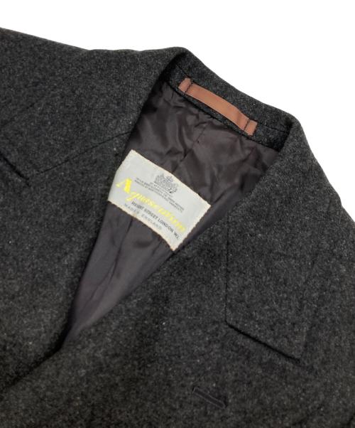 Aquascutum（アクアスキュータム）Aquascutum (アクアスキュータム) ダブルブレストコート グレー サイズ:不明（実寸参照）の古着・服飾アイテム