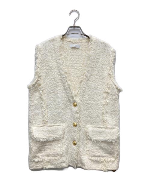 GALLARDA GALANTE（ガリャルダガランテ）GALLARDA GALANTE (ガリャルダガランテ) ツイードジレ アイボリー サイズ:FREEの古着・服飾アイテム