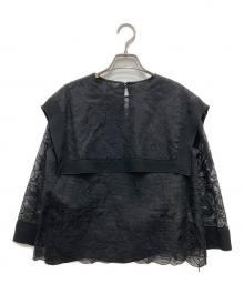 ADORE（アドーア）の古着「シルク刺繍ブラウス」｜ブラック