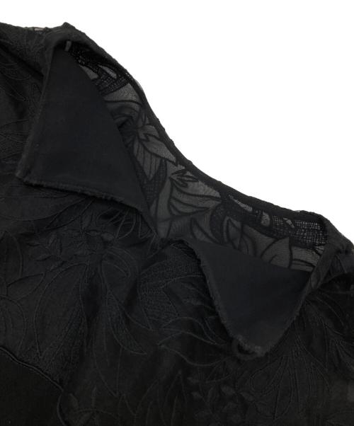 ADORE（アドーア）ADORE (アドーア) シルク刺繍ブラウス ブラック サイズ:38の古着・服飾アイテム
