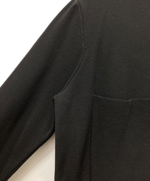 ADORE（アドーア）ADORE (アドーア) ハーフプリーツニットワンピース ブラック サイズ:38の古着・服飾アイテム