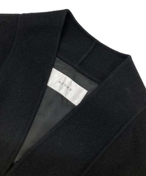 ADORE（アドーア）ADORE (アドーア) ルチアーナリバーバックベルトコート ブラック サイズ:38の古着・服飾アイテム