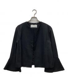 ADORE（アドーア）の古着「ウールアムンゼンノーカラージャケット」｜ブラック
