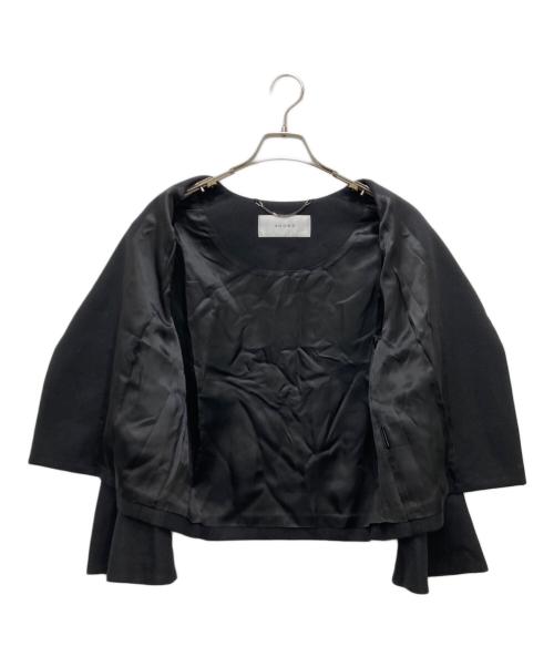 ADORE（アドーア）ADORE (アドーア) ウールアムンゼンノーカラージャケット ブラック サイズ:38の古着・服飾アイテム