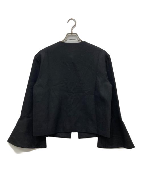 ADORE（アドーア）ADORE (アドーア) ウールアムンゼンノーカラージャケット ブラック サイズ:38の古着・服飾アイテム