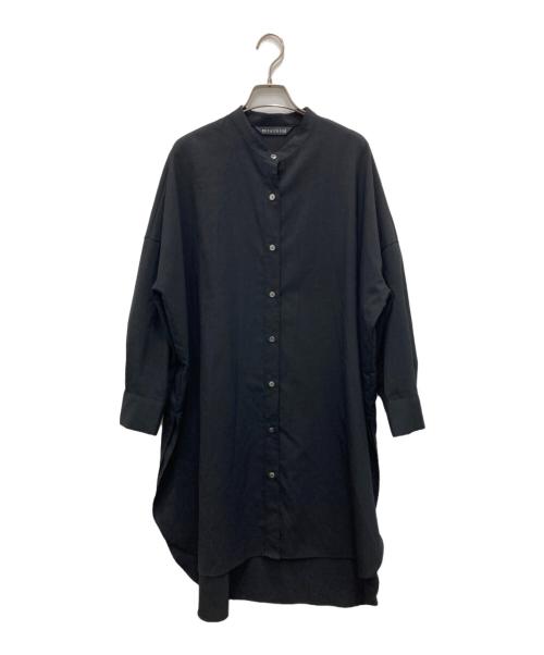 mizuiro-ind（ミズイロインド）mizuiro-ind (ミズイロインド) シャツワンピース ブラック サイズ:不明（実寸参照）の古着・服飾アイテム