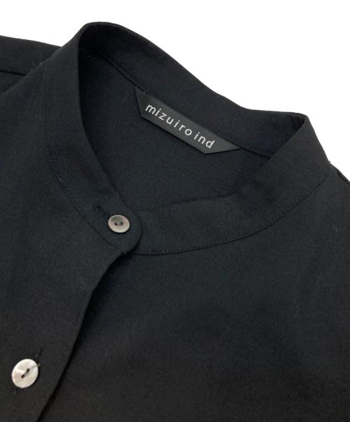 mizuiro-ind（ミズイロインド）mizuiro-ind (ミズイロインド) シャツワンピース ブラック サイズ:不明（実寸参照）の古着・服飾アイテム