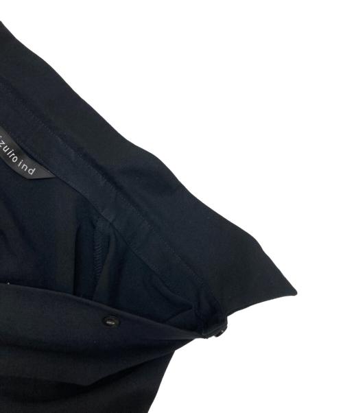 mizuiro-ind（ミズイロインド）mizuiro-ind (ミズイロインド) バックコクーンワイドシャツ ブラック サイズ:不明（実寸参照）の古着・服飾アイテム