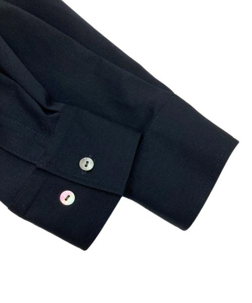 mizuiro-ind（ミズイロインド）mizuiro-ind (ミズイロインド) バックコクーンワイドシャツ ブラック サイズ:不明（実寸参照）の古着・服飾アイテム