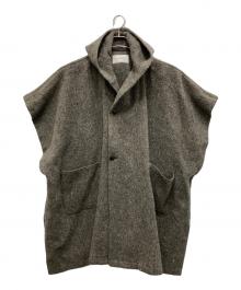 nest Robe（ネストローブ）の古着「ブリティッシュウールフーデッドポンチョコート」｜ブラウン