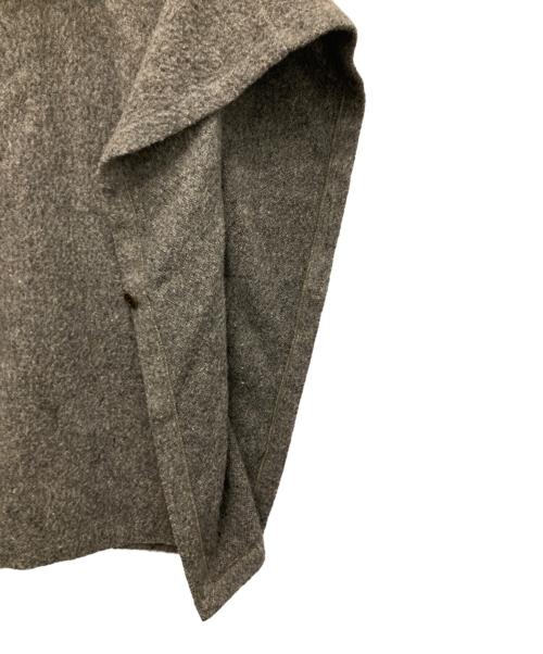 nest Robe（ネストローブ）nest Robe (ネストローブ) ブリティッシュウールフーデッドポンチョコート ブラウン サイズ:FREEの古着・服飾アイテム