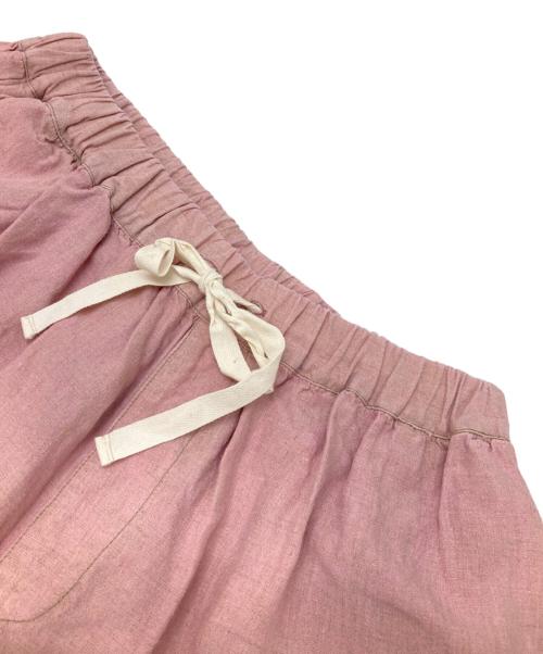 nest Robe（ネストローブ）nest Robe (ネストローブ) ブラックリネンイージーパンツ ピンク サイズ:FREEの古着・服飾アイテム