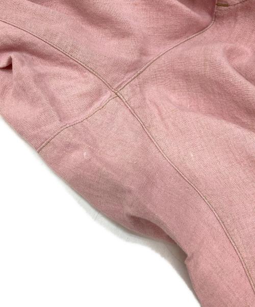 nest Robe（ネストローブ）nest Robe (ネストローブ) ブラックリネンイージーパンツ ピンク サイズ:FREEの古着・服飾アイテム