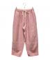 nest Robe（ネストローブ）の古着「ブラックリネンイージーパンツ」｜ピンク