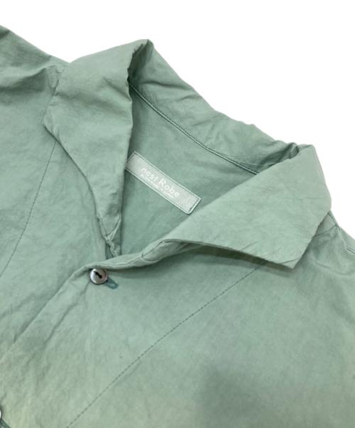 nest Robe（ネストローブ）nest Robe (ネストローブ) コットンラミーオープンカラーカシュクールシャツ グリーン サイズ:FREEの古着・服飾アイテム