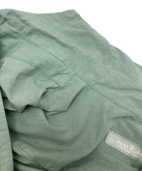 nest Robe（ネストローブ）nest Robe (ネストローブ) コットンラミーオープンカラーカシュクールシャツ グリーン サイズ:FREEの古着・服飾アイテム