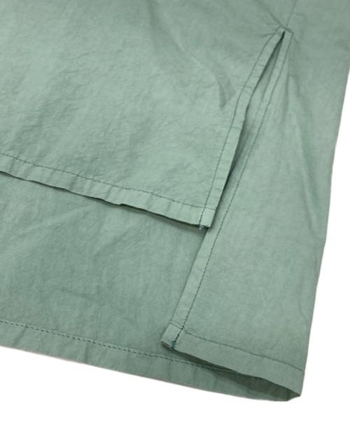 nest Robe（ネストローブ）nest Robe (ネストローブ) コットンラミーオープンカラーカシュクールシャツ グリーン サイズ:FREEの古着・服飾アイテム