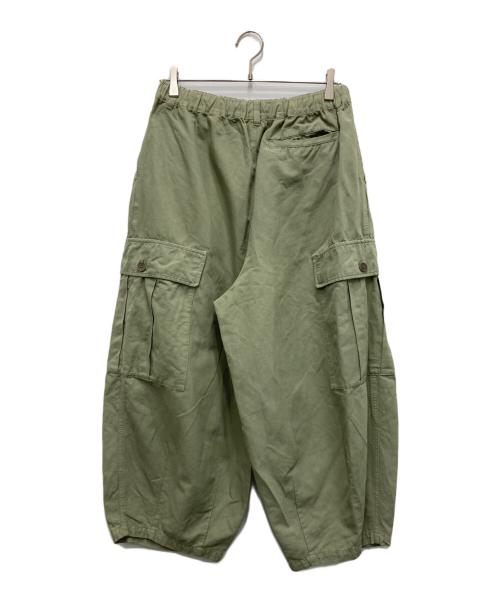 nest Robe（ネストローブ）nest Robe (ネストローブ) コットンリネン石目コクーンカーゴパンツ グリーン サイズ:FREEの古着・服飾アイテム