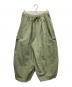 nest Robe（ネストローブ）の古着「コットンリネン石目コクーンカーゴパンツ」｜グリーン