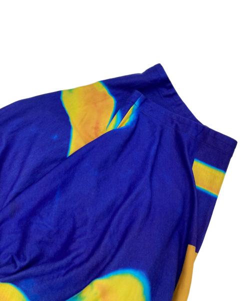 ISSEY MIYAKE MEN（イッセイミヤケメン）ISSEY MIYAKE MEN (イッセイミヤケメン) サーモグラフィ パンツ イエロー×ブルー サイズ:3の古着・服飾アイテム