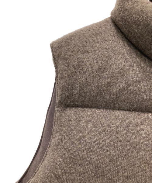 TOMORROW LAND tricot（トゥモローランド トリコ）TOMORROW LAND tricot (トゥモローランド トリコ) カシミヤ ニットダウンベスト ブラウン サイズ:Mの古着・服飾アイテム