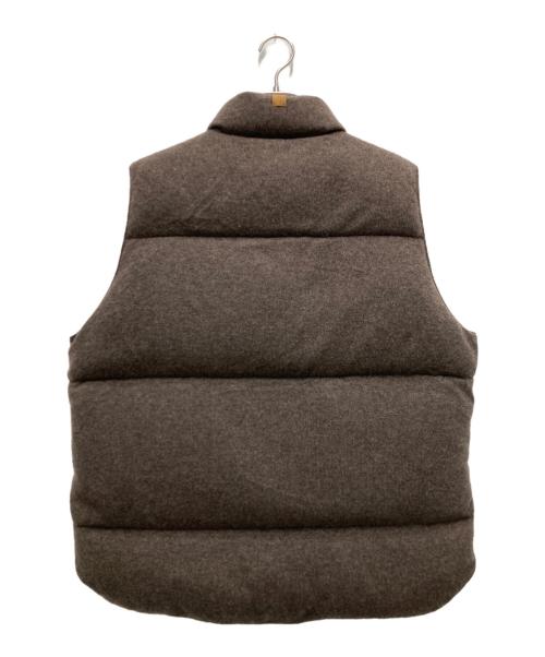 TOMORROW LAND tricot（トゥモローランド トリコ）TOMORROW LAND tricot (トゥモローランド トリコ) カシミヤ ニットダウンベスト ブラウン サイズ:Mの古着・服飾アイテム