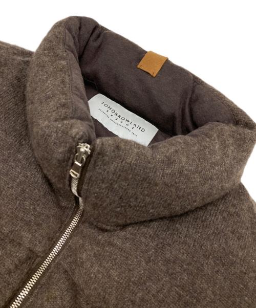 TOMORROW LAND tricot（トゥモローランド トリコ）TOMORROW LAND tricot (トゥモローランド トリコ) カシミヤ ニットダウンベスト ブラウン サイズ:Mの古着・服飾アイテム
