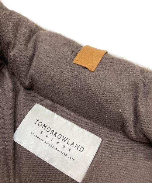 TOMORROW LAND tricot（トゥモローランド トリコ）TOMORROW LAND tricot (トゥモローランド トリコ) カシミヤ ニットダウンベスト ブラウン サイズ:Mの古着・服飾アイテム