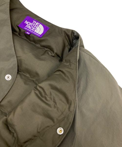 THE NORTHFACE PURPLELABEL（ザ・ノースフェイス パープルレーベル）THE NORTHFACE PURPLELABEL (ザ・ノースフェイス パープルレーベル) ダウンカーディガン カーキ サイズ:WSの古着・服飾アイテム
