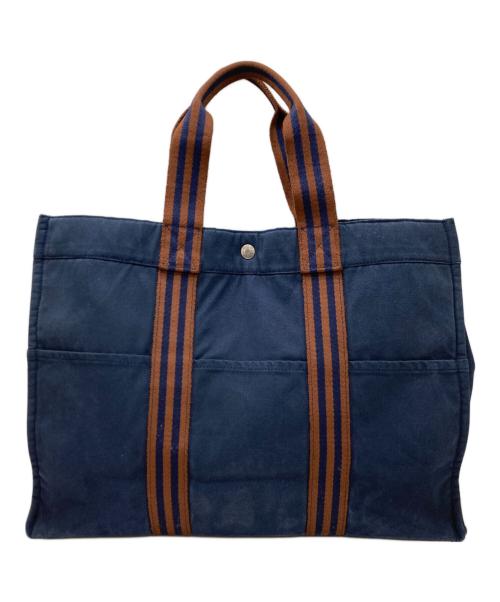 HERMES（エルメス）HERMES (エルメス) フールトゥGM ネイビーの古着・服飾アイテム
