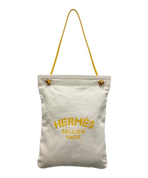 HERMES（エルメス）HERMES (エルメス) ショルダーバッグ アイボリーの古着・服飾アイテム