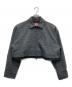 DIESEL（ディーゼル）の古着「チェッククロップドジャケット」｜ブラック