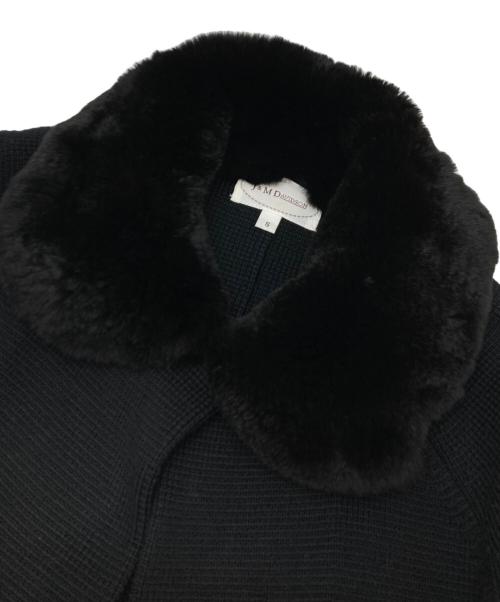 J&M DAVIDSON（ジェイ＆エム デヴィッドソン）J&M DAVIDSON (ジェイ＆エム デヴィッドソン) ラビットファーウールコート ブラック サイズ:Sの古着・服飾アイテム