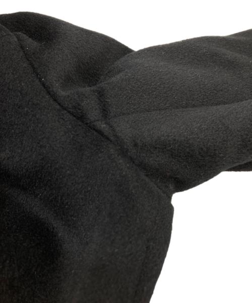 MATERIA（マテリア）MATERIA (マテリア) ブルーフォックスファー付アンゴラウールコート ブラック サイズ:40の古着・服飾アイテム