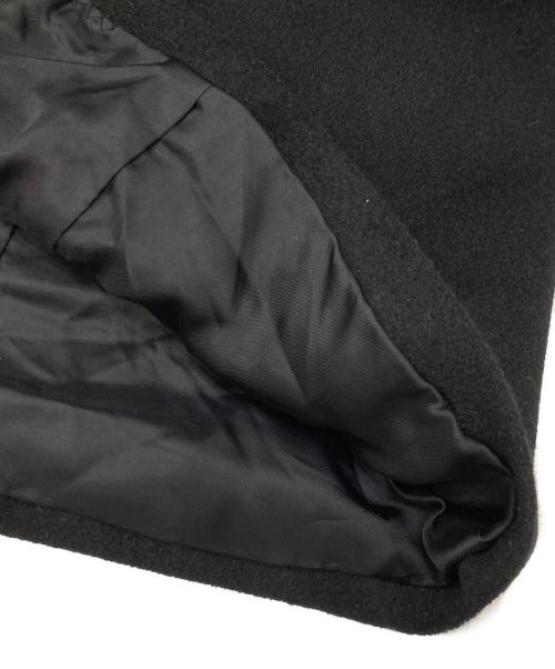 MATERIA（マテリア）MATERIA (マテリア) ブルーフォックスファー付アンゴラウールコート ブラック サイズ:40の古着・服飾アイテム