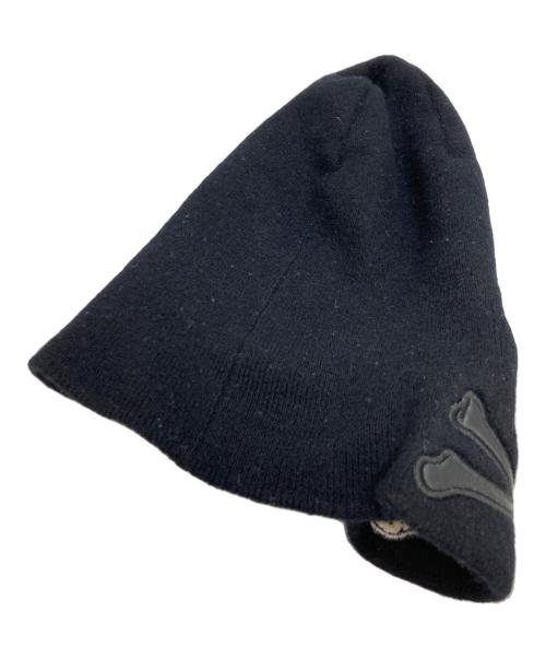 Roen（ロエン）Roen (ロエン) スカル レザーニットキャップ ブラックの古着・服飾アイテム