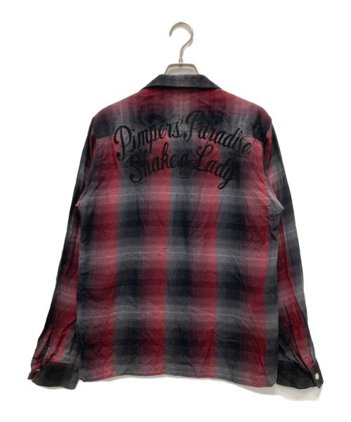 WACKO MARIA（ワコマリア）WACKO MARIA (ワコマリア) オンブレチェックシャツ レッド サイズ:Mの古着・服飾アイテム
