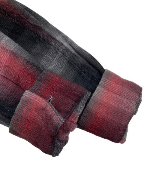 WACKO MARIA（ワコマリア）WACKO MARIA (ワコマリア) オンブレチェックシャツ レッド サイズ:Mの古着・服飾アイテム