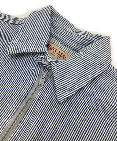 big mac（ビッグマック）big mac (ビッグマック) ヒッコリーワークシャツプルオーバー グレー サイズ:Mの古着・服飾アイテム