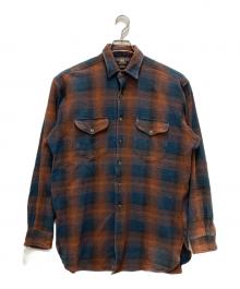RRL（ダブルアールエル）の古着「オンブレチェックシャツ」｜オレンジ×ブルー