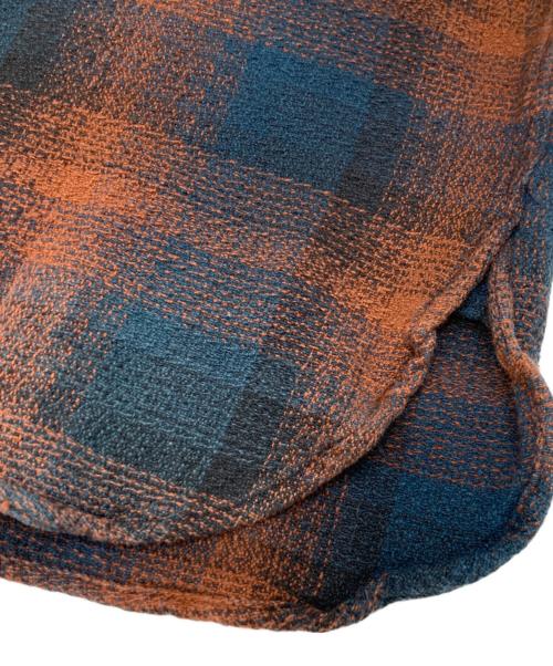 RRL（ダブルアールエル）RRL (ダブルアールエル) オンブレチェックシャツ オレンジ×ブルー サイズ:Mの古着・服飾アイテム